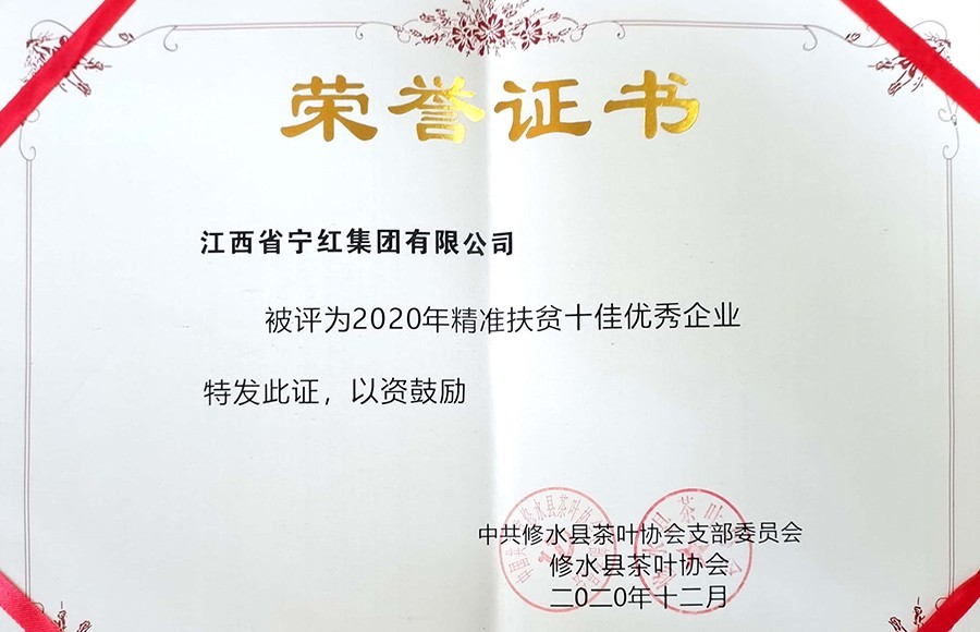 2020年精准扶贫十佳优秀企业