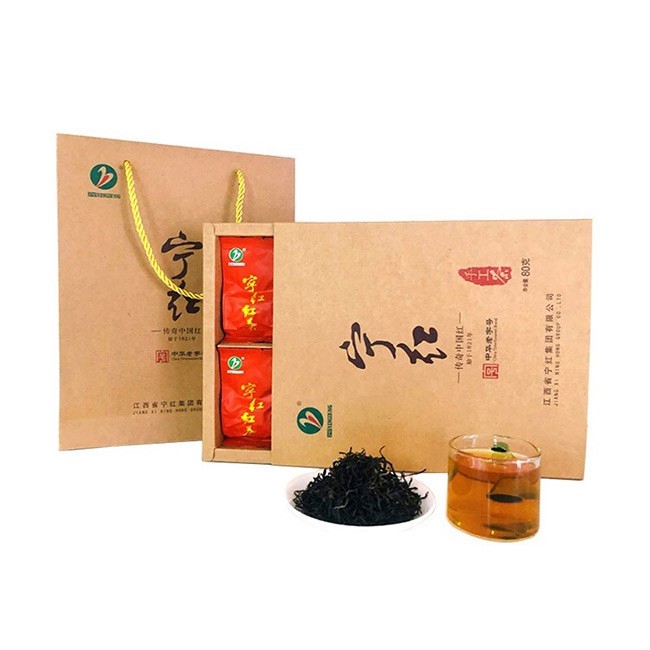宁红茶功夫红茶茶叶2021年新茶春茶伴手礼礼盒5g*16袋 手工茶80g
